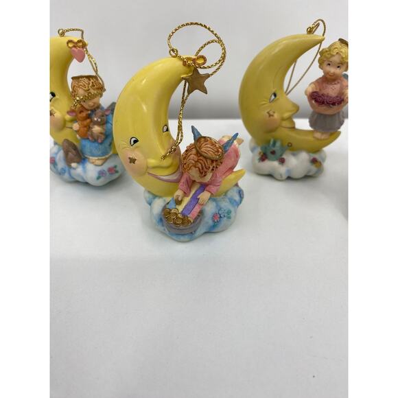 Vintage Bradford Exchange Ornaments Heaven’s Little Helpers Set of 5 - Picture 3 of 9
